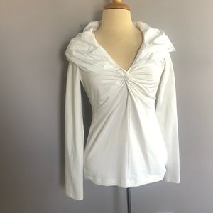 White CAbi blouse